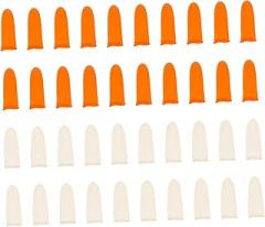 200pcs Non- Finger Protectors Thickened Latex Covers for Gardening Crafting and Electronics Reusable Washable