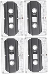 Gadpiparty 4pcs Blank Audio Cassette Tapes for Retro Recording for Messages Music and Lectures Compatible Devices Vintage Style Design