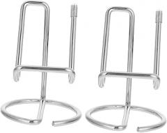 2pcs Metal Mobile Phone Stand and Business Card Display Holder Elegant Design for Office Bedroom and Exhibitions Durable and Stylish Card Rack