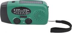 Diydeg Hand Crank Emergency Radio, 2000mAh Portable Power Bank AM FM NOAA Weather Radio with Solar Charging and LED Flashlight, for Camping, Outdoor, Emergency and Survival (Green)