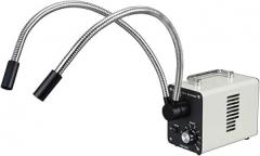 OMAX 30W LED Dual Fiber Optic Gooseneck Microscope Illuminator