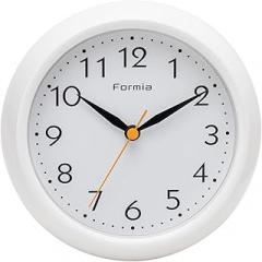 Formia(フォルミア) 保土ヶ谷電子販売(Hodogayadenshihanbai) Hodogaya Electronics Sales Waterproof Watch for Hanging Towels, Standing, Diameter 6.5 inches (16.5 cm), Analog, White