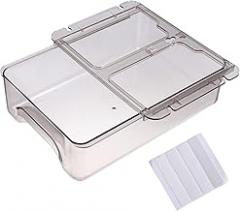 under Desk Drawer Organizer Transparent Storage Box for Home Office Versatile Desktop Organizer for Stationery Electronics More Space-saving Design for Clutter Workspaces