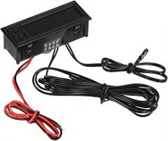 MECCANIXITY Multifunctional Digital Display Electronic Clock Module DC5-28V Time Temperature Sensor Red Display