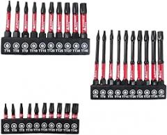 10 Piece Plum Blossom Drill Bit Set Made of Steel, Multiple Lengths and Sizes for Accessibility in Automotive, Construction, and Electronics Work (25 mm)