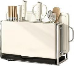 Kitchen Knife Rack Wall-mount Cutting Board Storage Racks Household Multifunctional Countertop Chopping(WGDJCCJCWA)