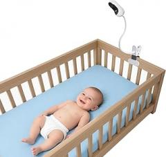 Huafly Baby Monitor Clip Mount Flexible Baby Monitor Stand 15.7 inches for HelloBaby HB65/Owlet/Arlo/EufyCam and Baby Camera with 1/4 Screw Hole Without Tools or Wall Damage