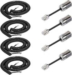 RJ9 4P4C Telephone Cord Detangler, 8Ft Telephone Handset Cord and 360 DeGrrie Rotating Landline Cable Detangler New 2026 High for Reliable Electronic Component, Precision, Stable Performance