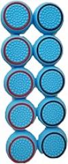 10 PCS Controller Thumbstick Caps Cover Replacement Silicone Touch Controller Rocker Cover for PS3 / PS4 / PS5 (5PCS Blue with Red + 5PCS Blue with Black)