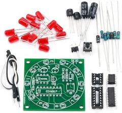 Lucky Rotary Suite Electronic Suite Turntable CD4017 NE555 Self LED Light Kits Production Parts Module 3V 5V Pulse Generator DIY
