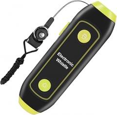 Teacher Whistle, Hand Whistle, Electronic Safety Hiking Whistle, High Volume Whistle with LED Light, Electronic Whistles with 3 Different Adjustable Loud Sounds for Arbi