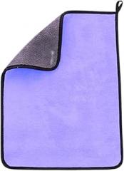Ultra Absorbent Microfiber Cleaning Cloth 30x40 cm Violet – 500 GSM – Soft Lint‑Free Multi‑Purpose Towel for Home, Kitchen, Car, Bathroom, Glass & Furniture Polish – Single Pack