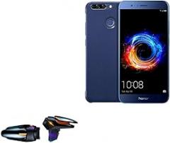 BoxWave Gaming Gear Compatible with Honor 8 Pro - Touchscreen QuickTrigger Auto, Trigger Buttons Autofire Gaming Mobile FPS - Jet Black
