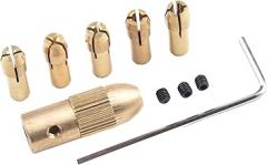 Mini Drill Collet Set for Electronic Drill Chuck Brass Material 0 5 3 0mm Includes Multiple Chuck Sizes with Drill Clamp and Wrench for Precision Work (5.05mm)