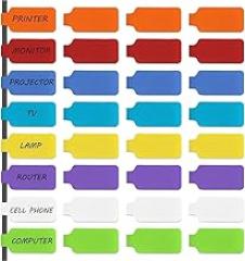 Marker Wire Label 150pcs Computers Cable Wire Tags Management Reusable Hook and Loop Tapes for Electronics Velcroes and Labels(A Set)