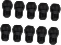 HOMSFOU 10pieces Silicone Earplugs for Stethoscopes of Comfortable Ear Tips for Earphones Soft and Replacement Earbuds for Hospital and Clinic Use
