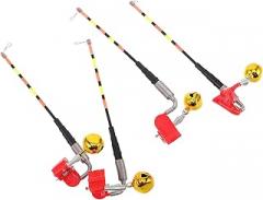 SUPVOX 4pcs Fishing Bite Alarm: Fish Alarm with Led Light - Sensitive Electronic Bite Indicator for Carp Bank and Ice Fishing Accessories