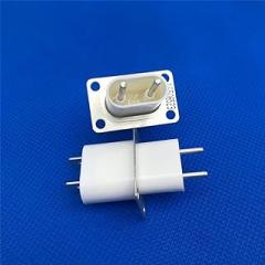 2pcs Electronic Microwave Oven Magnetron w/Through-core Capacitor Pin Sockets Converter Home Microwave Magnetron Sockets Pins