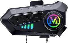 Wireless Motorcycle Stereo Headset with Intelligent Noise Reduction and Ambient Light Feature for Enhanced Entertainment (2-in-1)