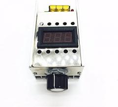 50PCS/LOT AC220V 4000W Dimmer High Power SCR Electronic Voltage Regulator + Digital Display For Dimming Speed Thermostat(6.5)