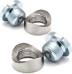 Ledaut M18X1.5 Bung and Plug Notched Style (2 Bungs/ 2 Plugs) Notched Style Fitting Bungs M18X1.5