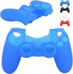 Soft Silicone Skin Case Cover for Sony PlayStation 4 PS4 Controller, Blue