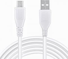 CJP-Geek 5ft White Micro USB 5V 2A DC Charging Cable PC Charger Power Cord Replacement for RedFuel Powered by Schumacher Jump Starter SL161 SL 161 Red Fuel Jumpstarter 5VDC 2.0A Input USB Port 2.1A