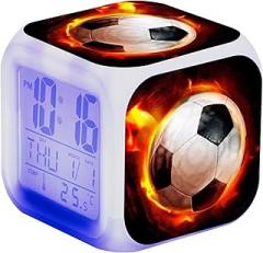 LED Desk Clock for Teenagers: Compact Electronic Timer, USB Powered Interface, Clear and Bright Figures | Accessory for School Rooms