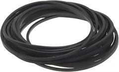 Milisten 20pcs Leash Cassette Tape Recorder Belts Cassette Player Belts Replacement 2mm Belts for Cassette Recorder Cassette Belts 2mm Rubber Square Logger, 9.7x9.7cm, Black, ME0102FMLQSH45BUVH