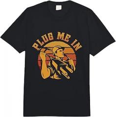 Electronics Repair Designs for Electrician Plug Me in Electrical Wirings Technician Electronics Repair Comfort Colors Adult Heavyweight T-Shirt