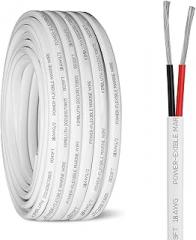 18 Gauge Duplex Marine Wire Tinned Copper Boat Cable, 50ft 18 AWG Standard USA OFC Oxygen Free Copper Wire for Automotive Boat Speakers Solar Outdoors