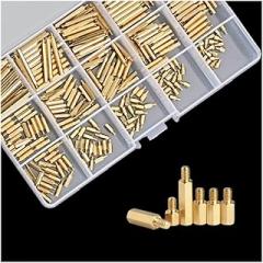 380pcs M2 Male Female Hex Brass Spacers & Standoffs PCB Standoffs Assortment Hex Spacer for DIY Computer Build, Electronic Projects