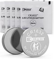 EEMB 5-Pack CR1632 Battery CR1632 Lithium Battery 3V CR 1632 Li-MnO₂ Button 1632 Batteries ECR1632,DL1632 Replacement