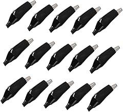 Rubber Handled Alligator Clips 20pcs Insulated Clips for Battery Electronics and Car Engine Testing