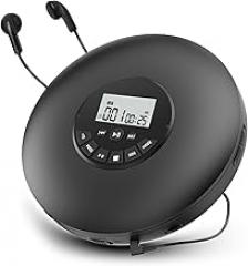 Arafuna Portable CD Player-Compact Discman CD Player-Personal Music Player with CD-R & CD-RW Playback Anti-Skip Protection, Programmable Tracks - Earphones Included