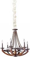 White Wash Linen Chain Cover with Velcro 6 ft long White