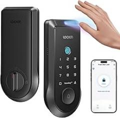 Lockin Veno Palm Vein Smart Lock with Built-in Wi-Fi, 7-Month Battery, Matter Compatible, Palm Vein & Fingerprint Unlock, Keyless Entry, App Control, Auto-Lock, PIN Code, ANSI Grade 2, IP65 Waterproof