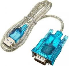 Electronic Components 3Pcs Translucent USB to RS232 Serial 9 Pin Converter Cable Adapter