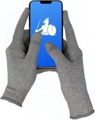 DefenderShield EMF Radiation Protection Gloves – Computer & Cell Phone Gloves Touchscreen-Friendly – Comfortable EMF Protection for Cell Phone Use – Small Size, Anti-Odor & Anti-Static Material