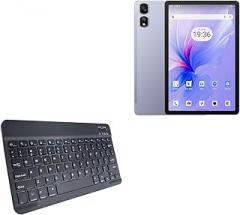 BoxWave Keyboard Compatible with Blackview Tab 16 Pro - SlimKeys Bluetooth Keyboard, Portable Thin with Chiclet-Style Keys - Jet Black