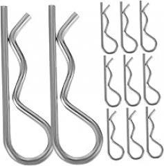 DOITOOL 20pcs Spring Fastener Pin Clips Hardware for Trailer Hitch Tension Applications Versatile Design for Mechanical and Electronic Devices