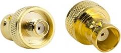 DHT Electronics 2pcs RF coaxial Coax Adapter SMA Female to BNC Female goldplated