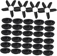 100pcs Industrial Static Finger Cots Wear-Resistant Portable for Electronics Beauty Lab Black