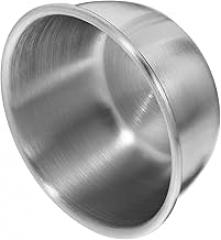 PRETYZOOM Stainless Steel Diamond Scale Tray Mini Electronic Weighing Dish for Jewelry Food Small Weighing Bowl Narrow Spout for Measuring Powders Liquids