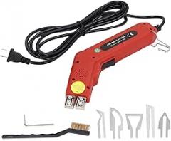 Electric Heat Cutter 100W Handheld Hot Cutting Tool Hot Knife Rope Fabric Foam Sponge Plastic Cutter, with 5 Blades(US110V)