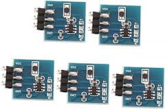 Gatuida 5pcs Capacitive Touch Button Module Self-Locking and Momentary Modes Sensor for Electronics Projects Easy to Install Touch Key Module