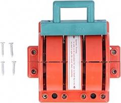 32A 4 Pole Double Throw Knife Switch, 3 Phase Electrical Disconnect Switch, sturdy PA ABS Material, Terminal Access, Wide Application for Household Industry, 380V