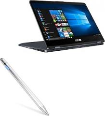 BoxWave Stylus Pen Compatible with ASUS VivoBook Flip 14 - AccuPoint Active Stylus, Electronic Stylus with Ultra Fine Tip - Metallic Silver