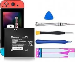 [8000mAh] HAC-003 Battery, 2025 New Upgraded High Capacity 0 Cycle Li-Polymer Replacement Battery for Nintendo Switch Console 2017 HAC-001 HAC-A-BPHAT-C0 HAC-S-JP/EU-C0 with Repair Tool Kit