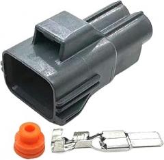 2 Pin Car Water Tank Electronic Fan Controller Plug Car Pump Plug Vacuum Pump Connector 7283-5596-10 7282-5596-10 (Color : Gold, Size : 1 Set)